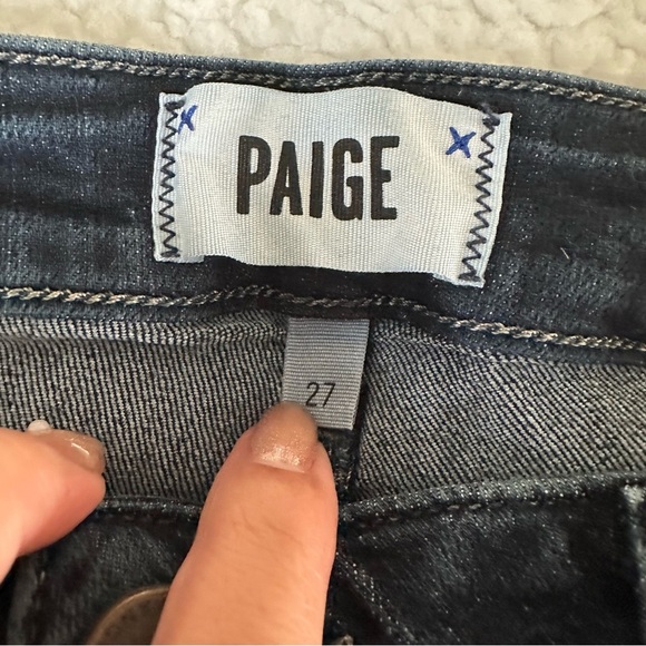 Paige Jimmy Jimmy Shorts Dark Blue Size 27 - Picture 9 of 10